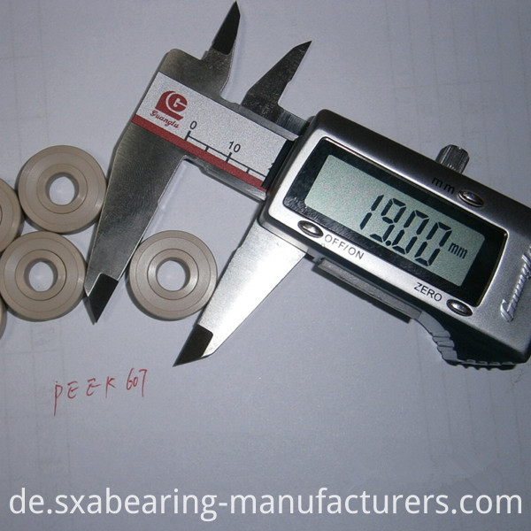 607 High Temperature and Speed Plastic Ball Bearing